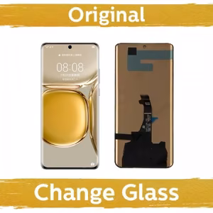LCD дисплей совместимый с Huawei P50 Pro чёрный (восстановленный: Китай) без рамки