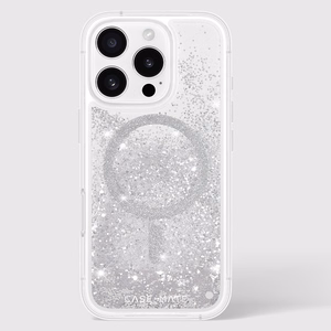 Case-Mate Waterfall MagSafe ümbris seadmele iPhone 16 Pro, hõbedane