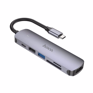 Adapter HB28 Type-C multi-function converter HDMI+USB3.0+USB2.0+SD+TF+PD hall