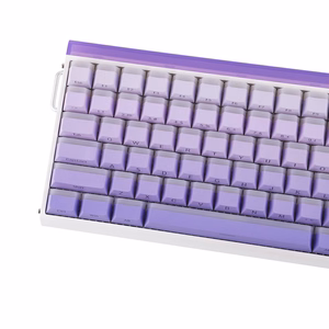 HERO84 HE White+Purple+Gradient+LIGHT JadeKing RGB AULA gasket klaviatuur