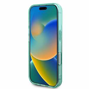 Guess IML Rhinestones MagSafe iPhone 16 Ümbris - Roheline