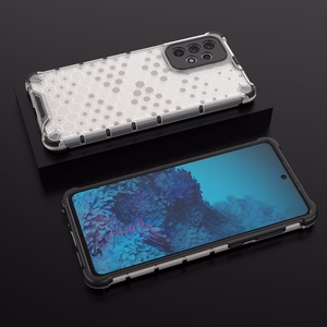 Honeycomb case бронированный чехол с гелевой рамкой для Samsung Galaxy A73 прозрачный