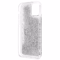 Guess GUHCP12LLG4GSI iPhone 12 Pro Max 6.7" hõbedane/hõbedane kõvakaaneline 4G Big Liquid Glitter