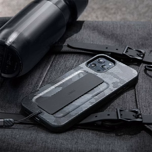 Uniq Heldro ümbris iPhone 12 Pro Max'ile - must kamuflaaž