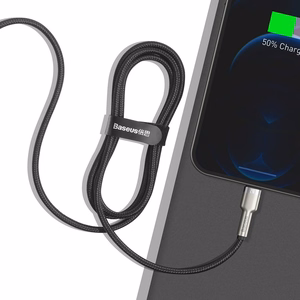 USB cable jaoks Lightning Baseus Cafule, 2.4A, 1m (must)
