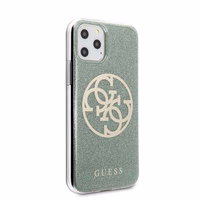 Guess GUHCN58PCUGLKA iPhone 11 Pro khaki värvi kõva ümbris 4G Circle Glitter
