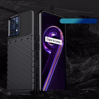Thunder Case Paindlik soomustatud kate Realme 9 Pro + (9 Pro Plus) must