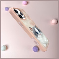 NIMMY ümbris BIG EYED PET 2.0 Cat jaoks IPHONE 15 Pro Max roosa