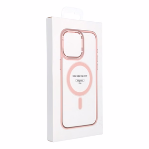 Ümbris mudelile iPhone 14 PRO MAX Color Edge Mag Cover, ühildub MagSafe'iga, roosa