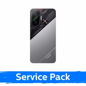 Задняя крышка для Xiaomi Poco F7 5G, Cyber Silver, серебристая, сервисная упаковка
