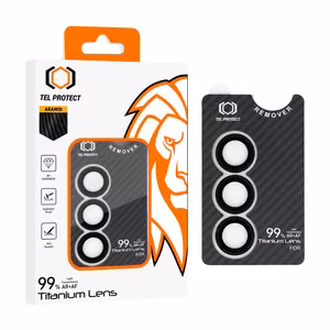 Tempered glass Tel Protect Titanium Lens 99% AR Aramid Series on camera jaoks Samsung Galaxy S25 Plus (lens 3 pcs)