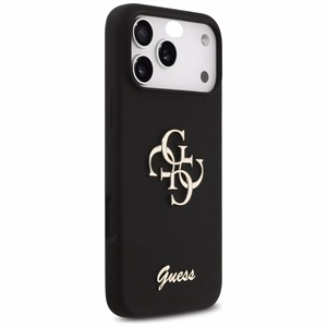 GUESS ümbris jaoks IPHONE 17 Pro Max GUHCP17XSC4GSMK (Silicone W/ Big 4G Script) must