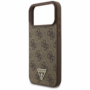 Guess 4G Strap Triangle Logo MagSafe Ümbris jaoks iPhone 17 Pro Max - Brown