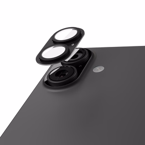 Etteri full camera lens guard for iPhone 17 black