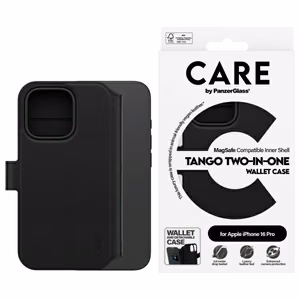 CARE by PanzerGlass Feature Tango 2in1 Wallet MagSafe Ümbris jaoks iPhone 16 Pro - Must