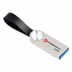 Pendrive 32GB USB 3.2 Gen 1 (USB A) Forcell F-Data Metal hõbedane