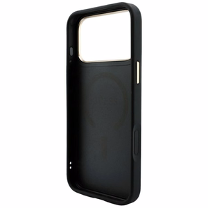 Guess Embossed 4G Classic MagSafe-ümbris iPhone 17 Pro Max / 18 Pro Max jaoks, must