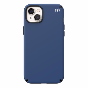 Speck Presidio2 Pro ümbris seadmele iPhone 15 Plus / 14 Plus, Microban mikroobivastase kaitsega, Coastal Blue / Black / White värvikombinatsioon