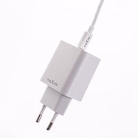 Maxlife MXTC-06-20C PD QC laadija 1x USB-C 20W valge + USB-C - USB-C kaabel 20W