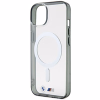 BMW BMHMP14SHCRS iPhone 14 6.1" ümbris läbipaistev hardcase hõbedane Ring MagSafe