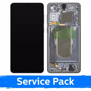 LCD ekraan Samsung S937 S25 Edge raamiga / Titanium Silver / (Service Pack)