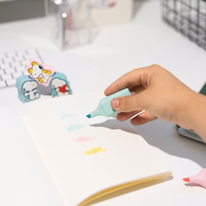 Snoopy - Highlighter Set 4 Colors with 3D Topper