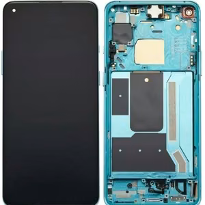 LCD экран OnePlus 8T с тачскрином и рамкой аквамариново-зелёный Оригинал (б/у Grade B)