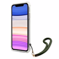 Guess GUHCN61KSARKA iPhone 11 6.1" / Xr roheline/khaki värvi kõvakaaneline Camo Collection