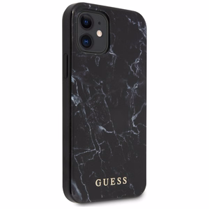 Guess Marble чехол для iPhone 12 mini - чёрный