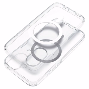 Чехол для iPhone 15 PRO MAX Clear Case 2 mm Mag Cover совместимый с MagSafe (защита камеры) прозрачный