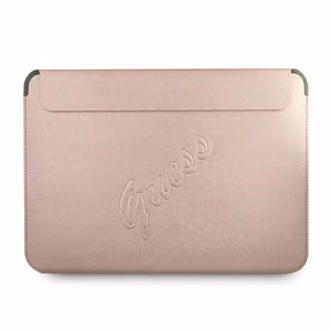 Guess Saffiano Script cover jaoks a 13" laptop - roosa