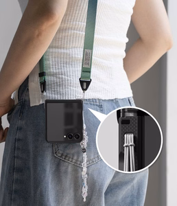 Ringke Onyx Flap ümbris mudelile Samsung Galaxy Z Flip 8 – must