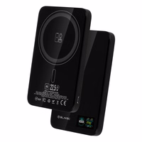 Blavec Akupank 5000mAh BJ-04 Ultra Slim 7,8mm - Type C - 22,5W magnetic Magsafe 3 in 1 (PBBJ04-MC5B) must glass