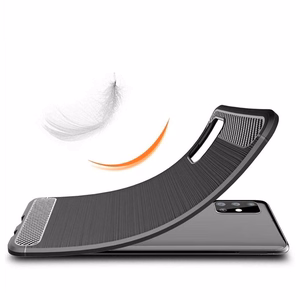 Ümbris jaoks Samsung A71 5G Carbon must