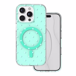 Bubble Dots Mag чехол для iphone 16 Pro 6,3", зеленый