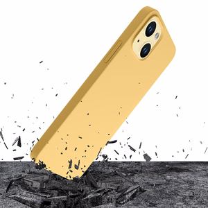 3mk Hardy Silicone MagCase ümbris jaoks iPhone 15 Plus - kollane