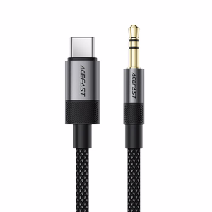 Acefast J11 USB-C 3.5mm mini jack kaabel 1m - must