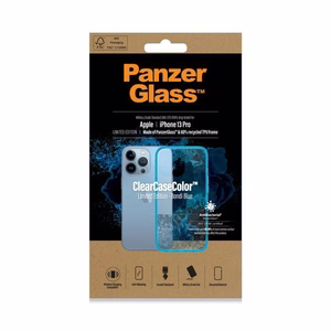 PanzerGlass ClearCase Antibacterial Military Grade Certified Ümbris jaoks iPhone 13 Pro - Läbipaistev Sinine