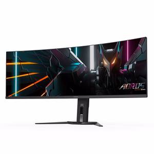 GIGABYTE CO49DQ OLED kumer mängumonitor - 5120x1440 (DQHD), 1800R, 144Hz, 0.03ms, KVM, FreeSync Premium Pro, HDMI 2.1