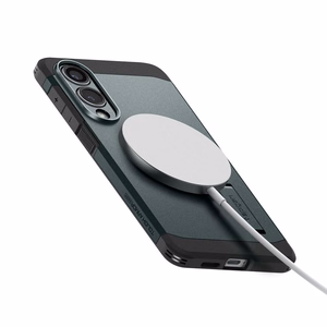 Чехол Spigen Tough Armor совместимый с MagSafe для Samsung S25 Edge abyss green