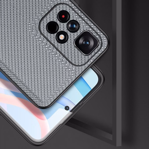 Dux Ducis Fino nailonist kattega ümbris Poco M4 Pro 5G sinine