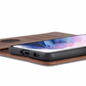 Magnet Case Elegantne ümbris Flip Cover Samsung Galaxy S22 + (S22 Plus) sinine