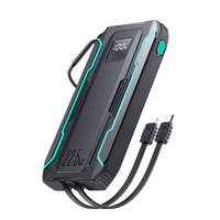 Akupank Joyroom "JR-L017" Must 10000mAh 22.5W (PD / QC3.0) + integrated 2in1 kaabel