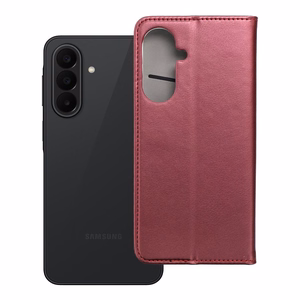 Klappümbris Samsung A27 Smart Magneto, burgundiapunane