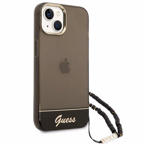 Guess GUHCP14SHGCOHK iPhone 14 6.1 "must / must hardcase Translucent Pearl Strap