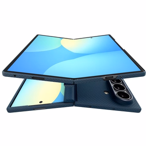 Spigen AirSkin Aramid MagFit MagSafe ümbris mudelile Samsung Galaxy Z Fold 8 Ultra – tumesinine