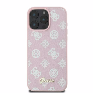 Guess Peony Script Logo MagSafe iPhone 16 Pro Ümbris - roosa
