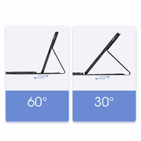 Dux Ducis Bluetooth Keyboard Ümbris (TK Series) jaoks Samsung Tab S6 Lite - must