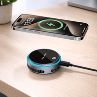 Blavec autohoidja BHC-05 Qi2.2 25W magnetiliselt eemaldatav induktsioonlaadimise ja aktiivse jahutusega õhuventilatsiooni (BHC05-MWIB) must