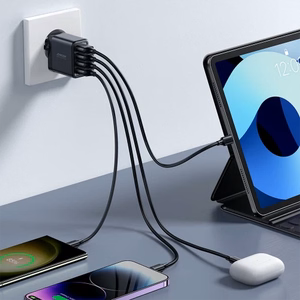 Laadija Joyroom JR-TCN03 must 24W (4xUSB)